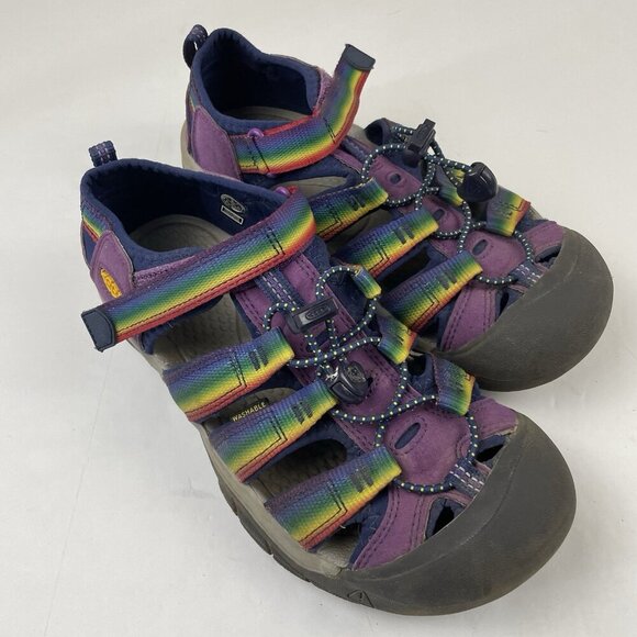 Keen Newport H2 Sandals Kids 5 Adjustable Rainbow Sport Shoes Closed Toe - Picture 2 of 11